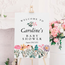 Signo de bienvenida de Flor silvestre de agua