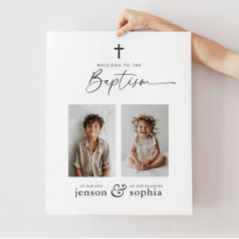Póster Signo de bienvenida de fotografía de Joint Baptism