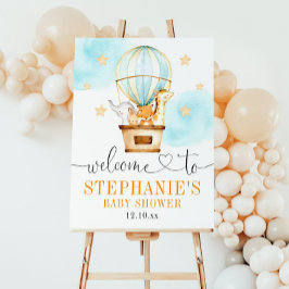 Póster Signo de bienvenida de Hot Air Up and Away