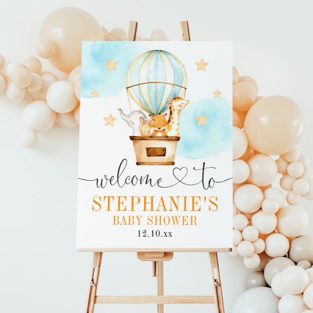 Póster Signo de bienvenida de Hot Air Up and Away (Subido por el creador)