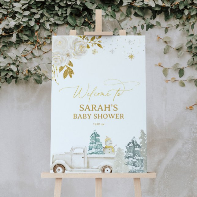 Póster Signo de bienvenida de invierno de oro para Baby S (Subido por el creador)