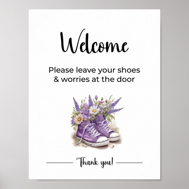 Póster Signo de bienvenida de invitado Airbnb (Frente)