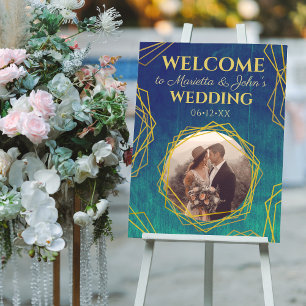 Póster Signo de bienvenida de la Boda de cristal ruso de