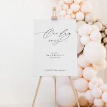 Signo de bienvenida de la cena ensayada con caligr