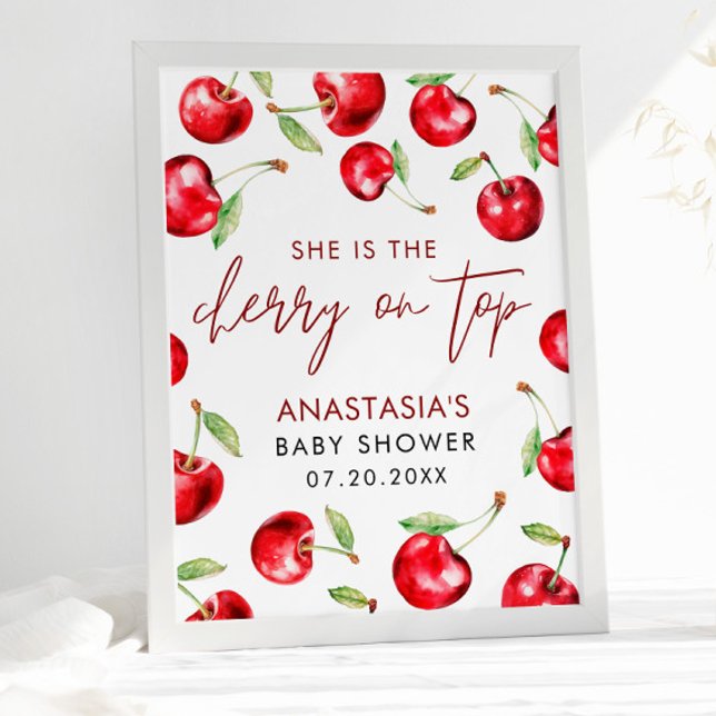 Póster Signo de bienvenida de la ducha de cerezo Berry Sw (Subido por el creador)