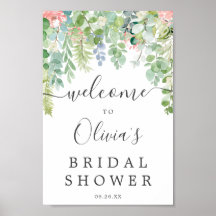 Signo de bienvenida de la ducha de la novia con ve