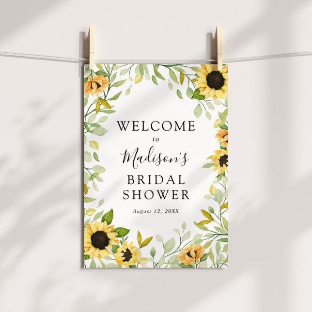 Póster Signo de bienvenida de la ducha de novia girasol (Subido por el creador)