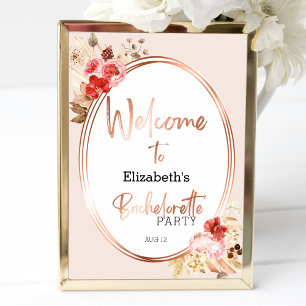 Póster Signo de bienvenida de la fiesta de bienvenida acu
