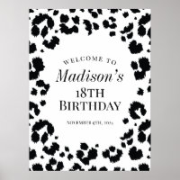 Signo de bienvenida de la fiesta de cumpleaños de 