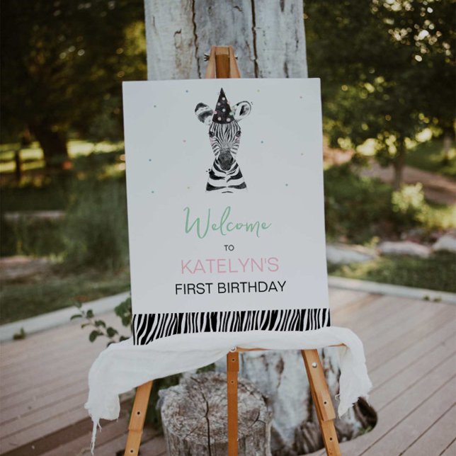 Póster Signo de bienvenida de la fiesta de cumpleaños de  (Subido por el creador)