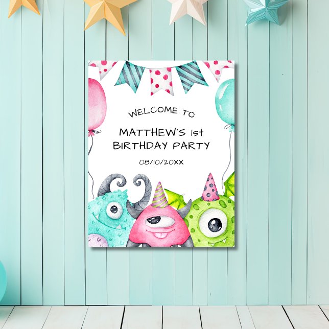 Póster Signo de bienvenida de la fiesta de cumpleaños de  (Subido por el creador)