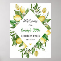 Signo de bienvenida de la fiesta de cumpleaños del