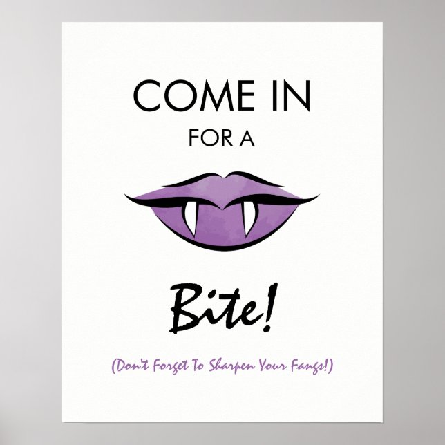 Póster Signo de bienvenida de la fiesta de Halloween de l (Frente)