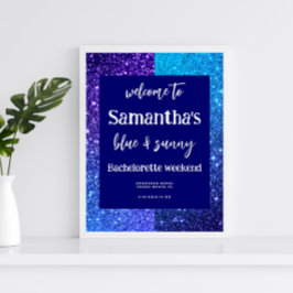 Póster Signo de bienvenida de la fiesta de la soltera del