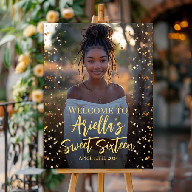 Póster Signo de bienvenida de la foto de 16 fiestas dulce (Subido por el creador)