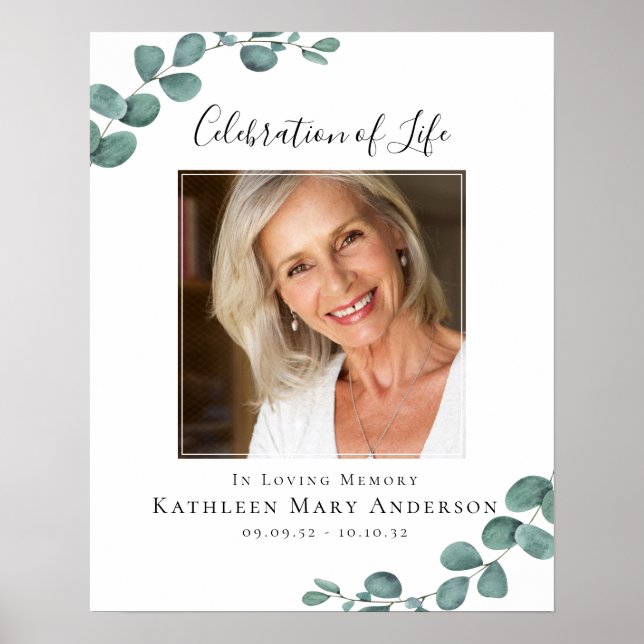 Póster Signo de bienvenida de la foto de la celebración f (Frente)