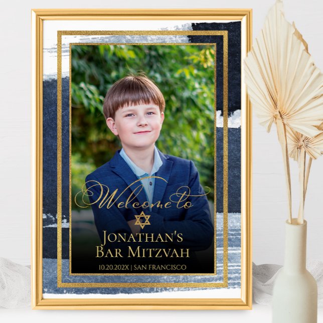 Póster Signo de bienvenida de la foto de Mitzvah con barr (Subido por el creador)