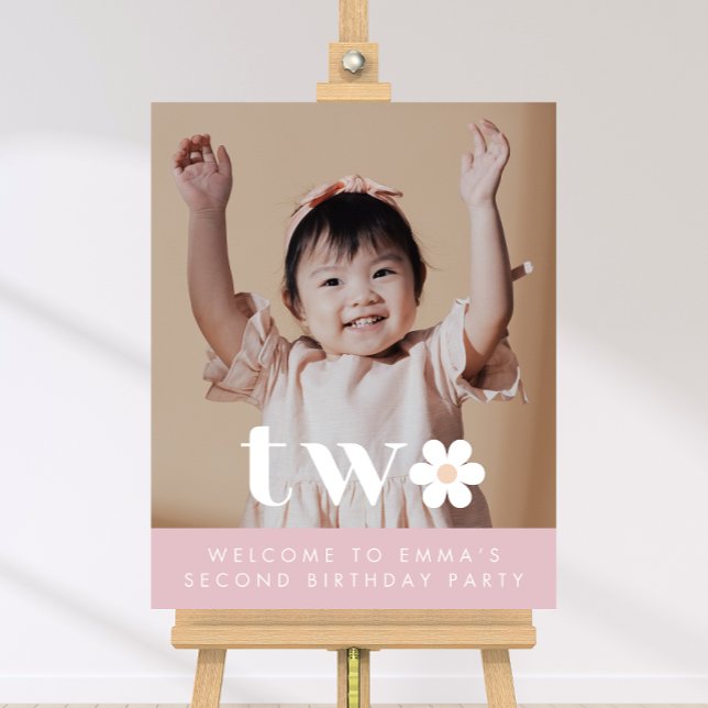 Póster Signo de bienvenida de la foto del segundo cumplea (Subido por el creador)
