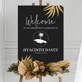 Póster Signo De Bienvenida De La Isla De Jamaica