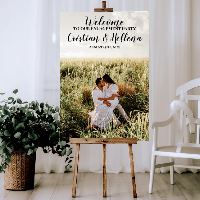 Póster Signo de bienvenida de la parte de compromiso con  (Subido por el creador)