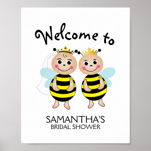 Póster Signo de bienvenida de las parejas bebes (Frente)