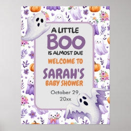 Póster Signo de bienvenida de Little Boo baby water