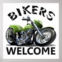 Signo de bienvenida de los ciclistas