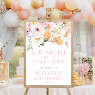 Póster Signo de bienvenida de Millie Floral Baby Sprinkle