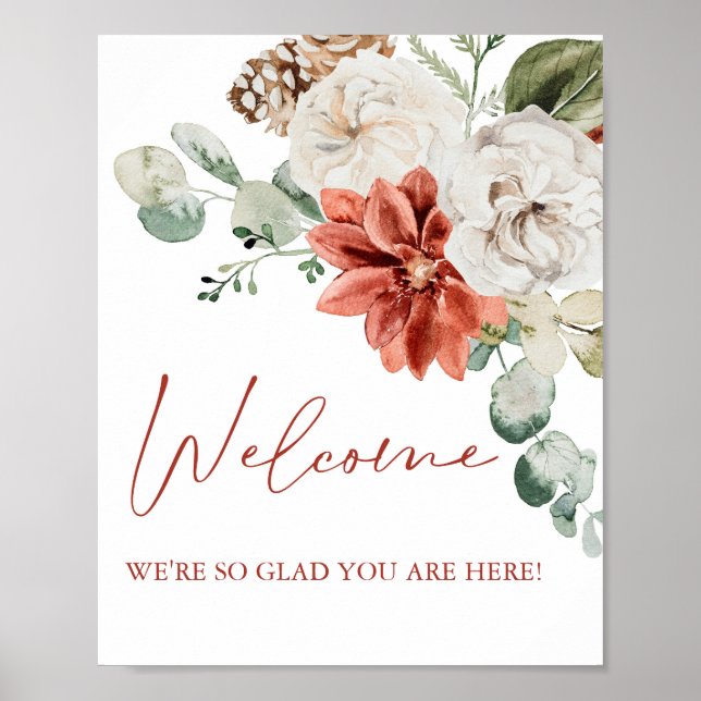 Póster Signo de bienvenida de novias para Navidades de in (Frente)