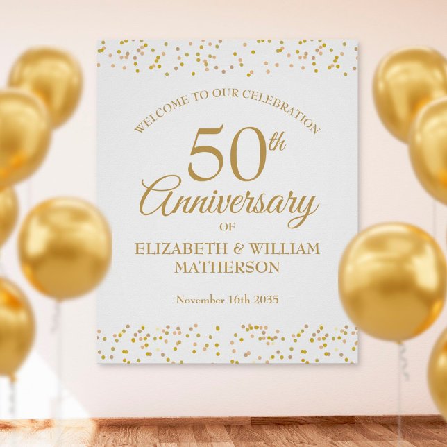 Póster Signo de bienvenida de oro del 50 aniversario de l (Subido por el creador)