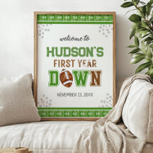 Signo de bienvenida de primer cumpleaños del prime