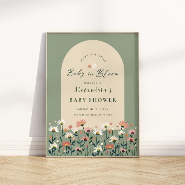 Póster Signo de bienvenida de Sage Green Baby en Bloom Sh (Subido por el creador)