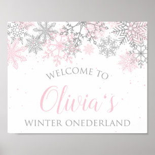 Póster Signo de bienvenida de Winter ONEderland