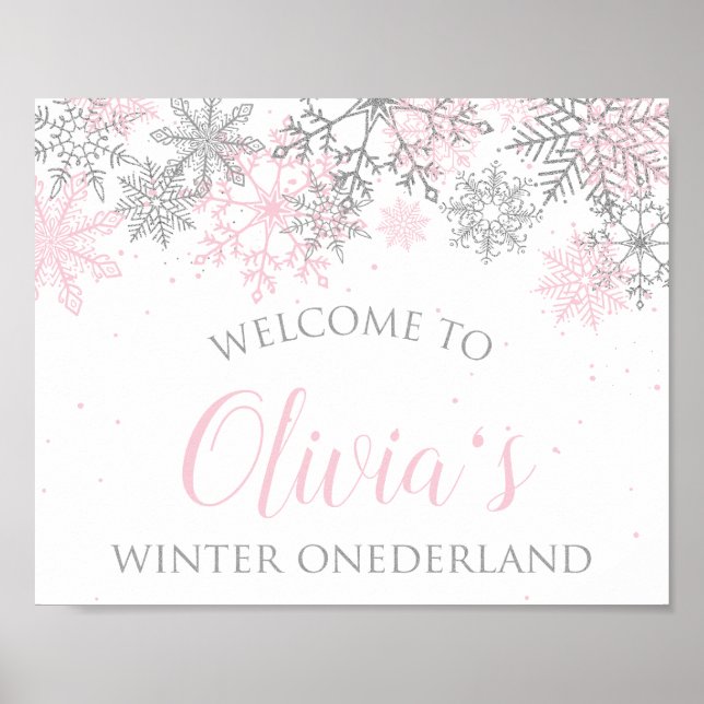 Póster Signo de bienvenida de Winter ONEderland (Frente)