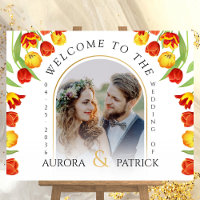 Signo de bienvenida del Boda de fotografía de prim