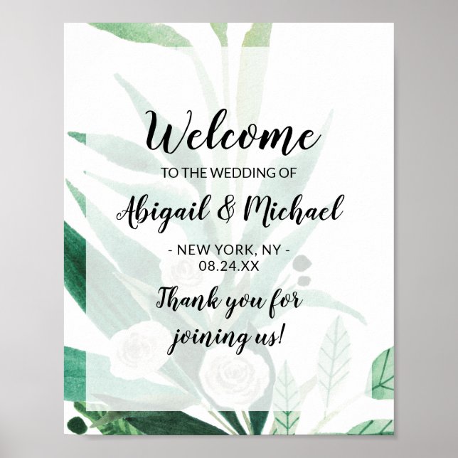 Póster Signo de bienvenida del Boda de la Casa de la Mone (Frente)