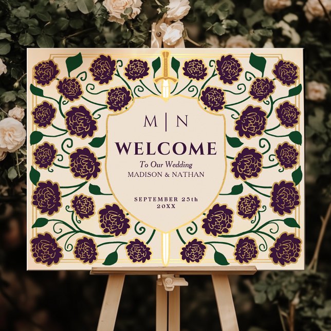 Póster Signo de bienvenida del Boda de la escoba Escudo d (Subido por el creador)