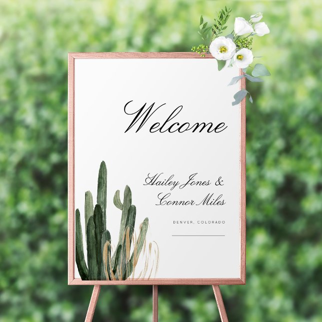 Póster Signo de bienvenida del Boda del desierto del Sagu (Subido por el creador)
