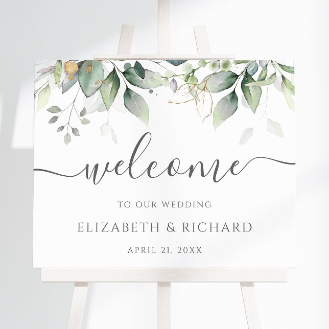 Póster Signo de bienvenida del Boda Eucalyptus (Subido por el creador)