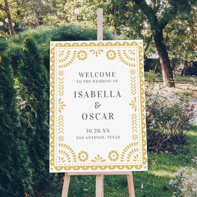 Póster Signo de bienvenida del Boda inspirado en el pinta (Subido por el creador)