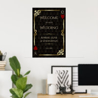 Signo de bienvenida del Boda nocturno Royal Gold B