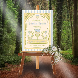 Póster Signo de bienvenida del diseño del paquete de semi