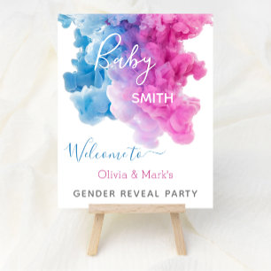 Póster Signo de bienvenida del Fiesta de la revelación de
