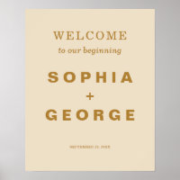 Signo de bienvenida del moderno Boda Boho Jewel Ea