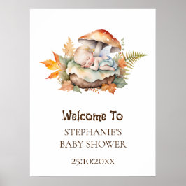 Póster Signo de bienvenida encantado de conocerte a Baby 