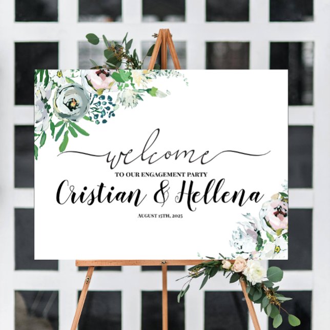 Póster Signo de bienvenida floral (Subido por el creador)