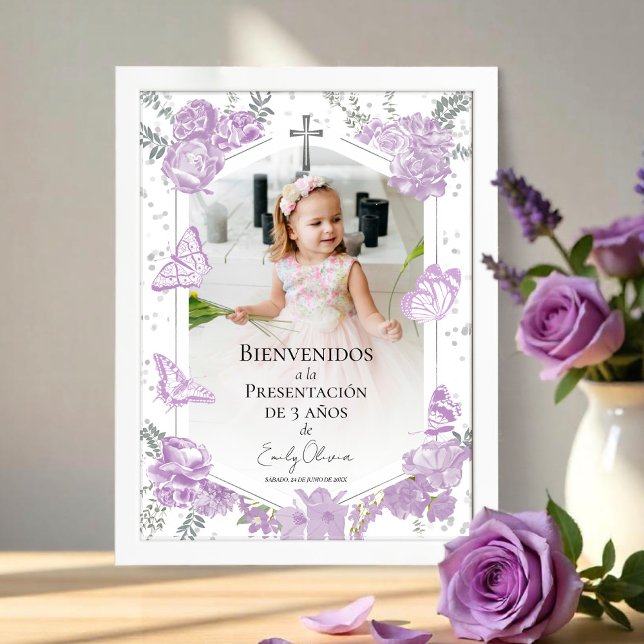 Póster Signo de bienvenida fotográfica de 3 años Butterfl (Subido por el creador)