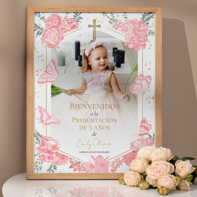 Póster Signo de bienvenida fotográfica de 3 años Butterfl (Subido por el creador)