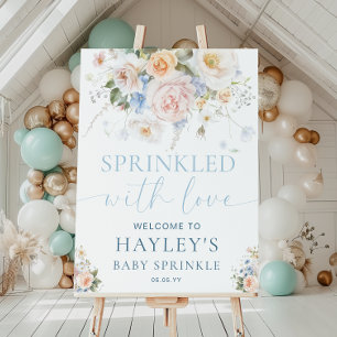 Póster Signo de bienvenida Hargrove Blue Baby Sprinkle