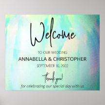 Signo de bienvenida Opal Elegant Moderno